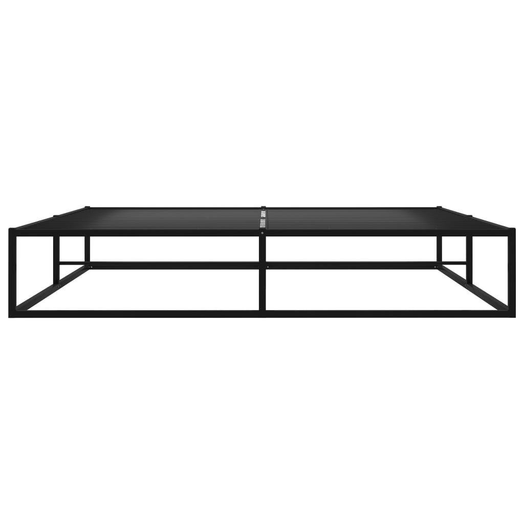 Cadre de lit sans matelas noir métal 180x200 cm - XIOS