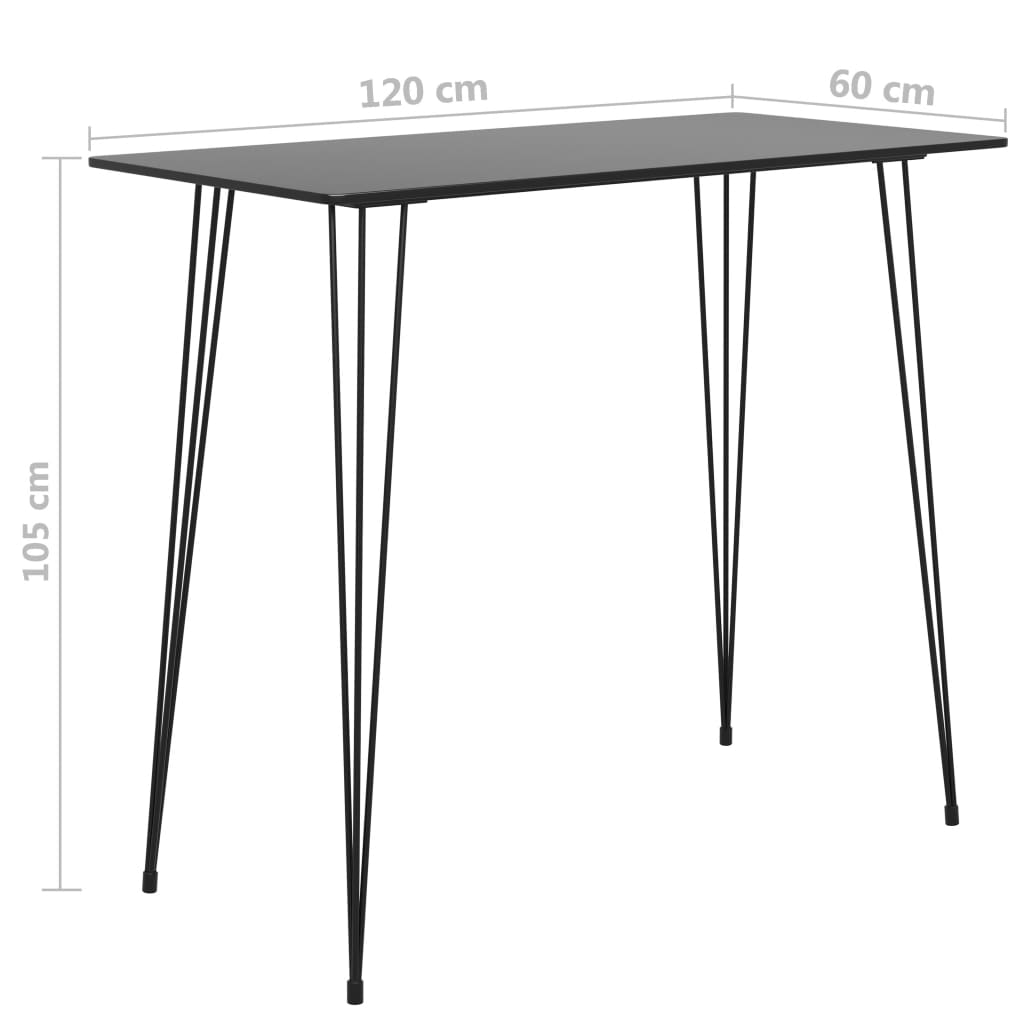 Ensemble de bar 5 pcs Noir et gris - XIOS