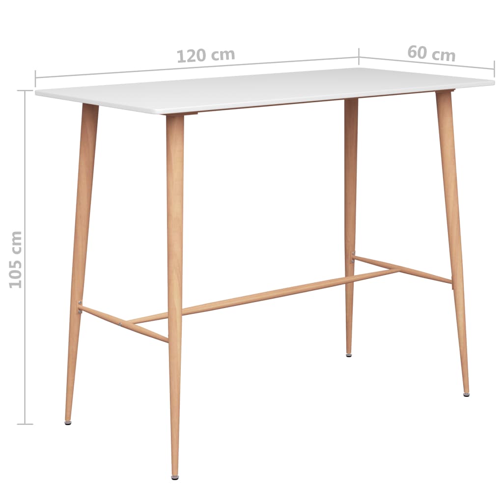 Ensemble de bar 7 pcs Blanc - XIOS