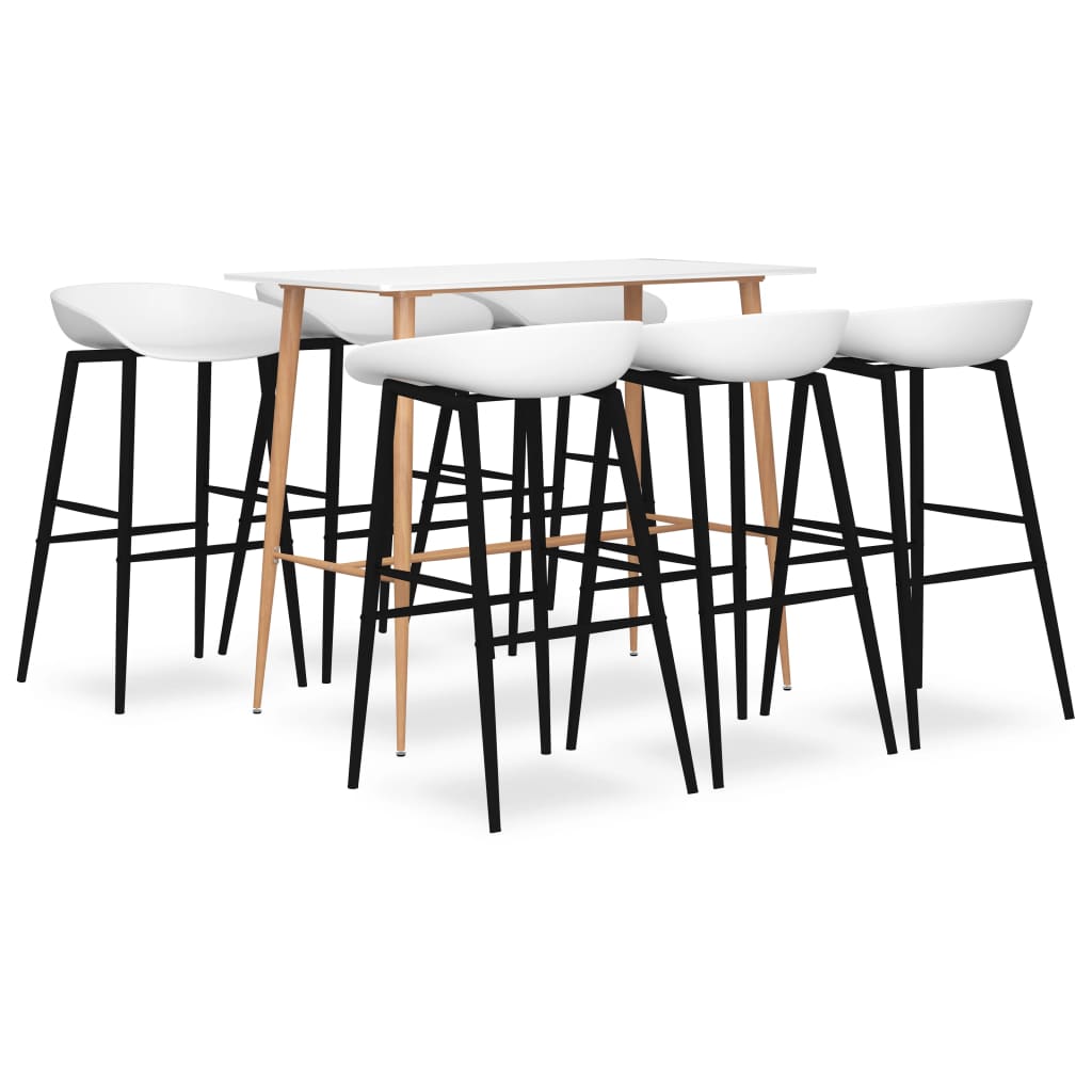 Ensemble de bar 7 pcs Blanc - XIOS