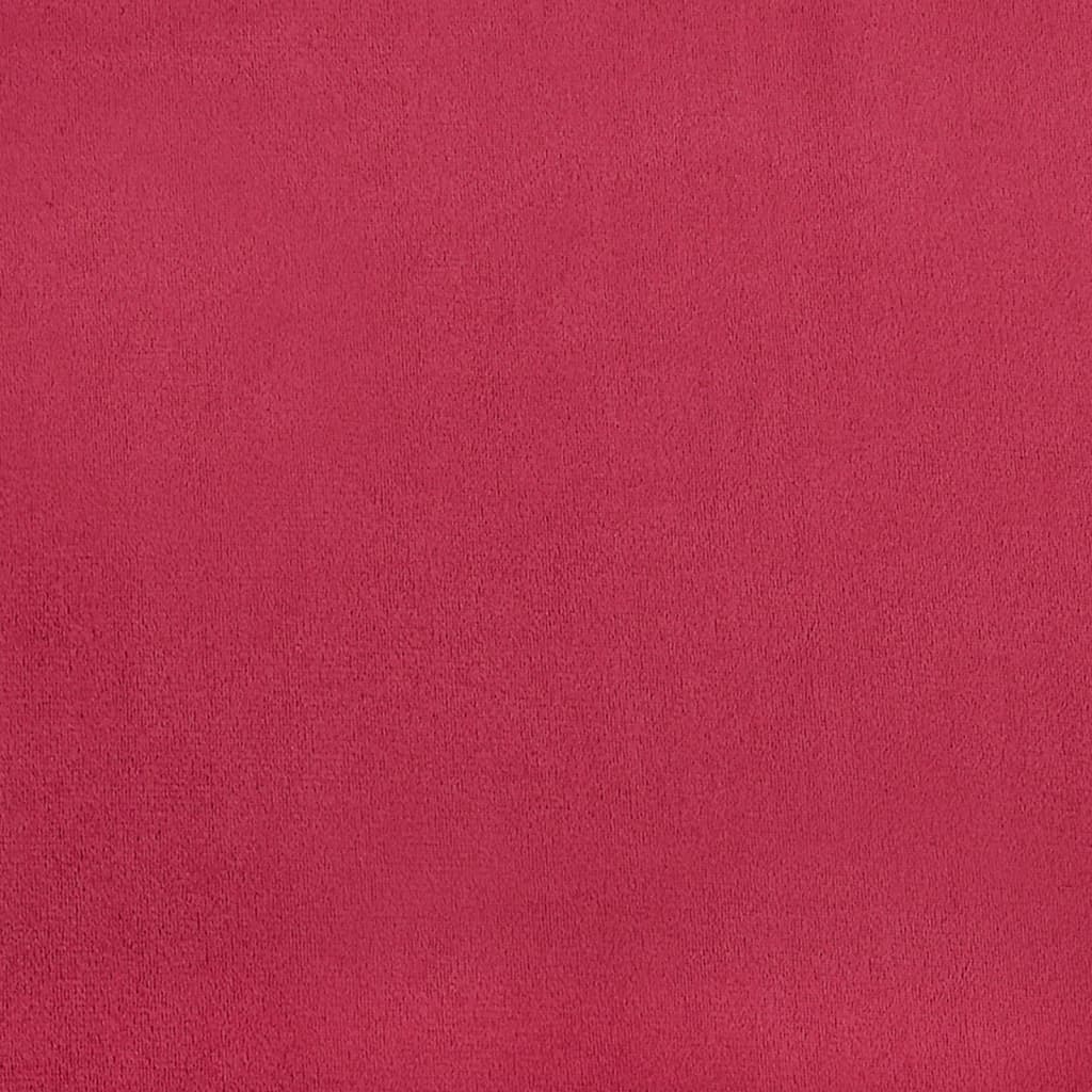 Chaises à manger lot de 4 Rouge bordeaux Velours - XIOS