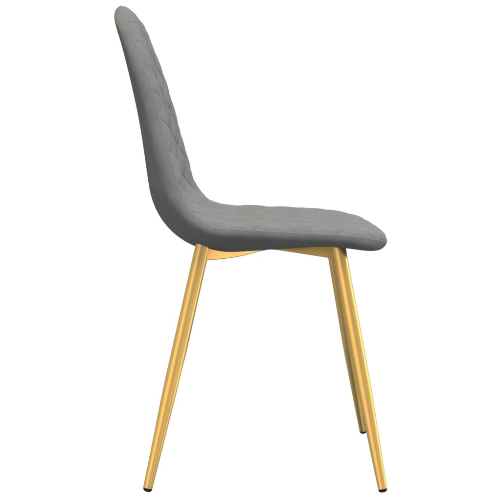 Chaises à manger lot de 2 Gris clair Velours - XIOS