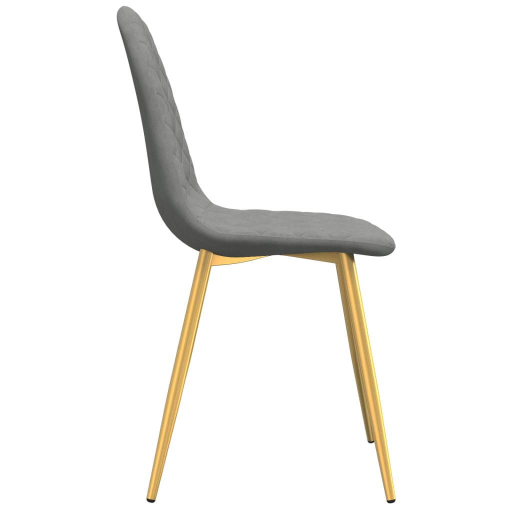 Chaises à manger lot de 4 Gris clair Velours - XIOS