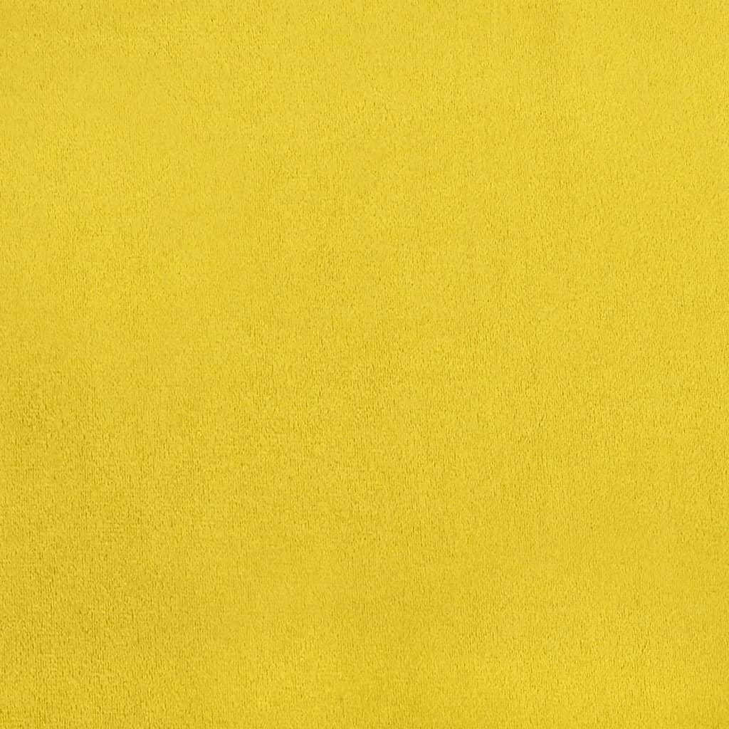 Chaises à manger lot de 4 Jaune moutarde Velours