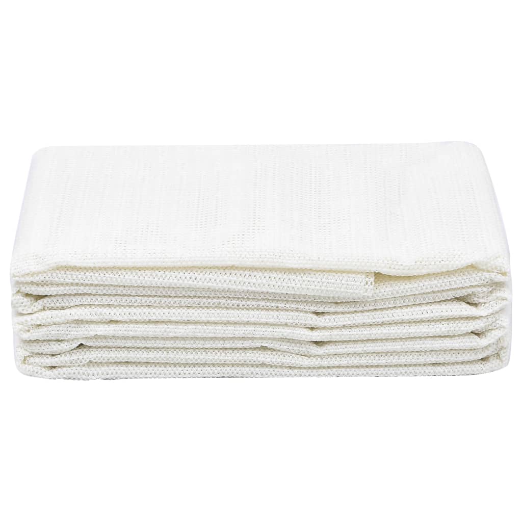 Tapis de tente 100x1000 cm Blanc Accessoires de tente vidaXL