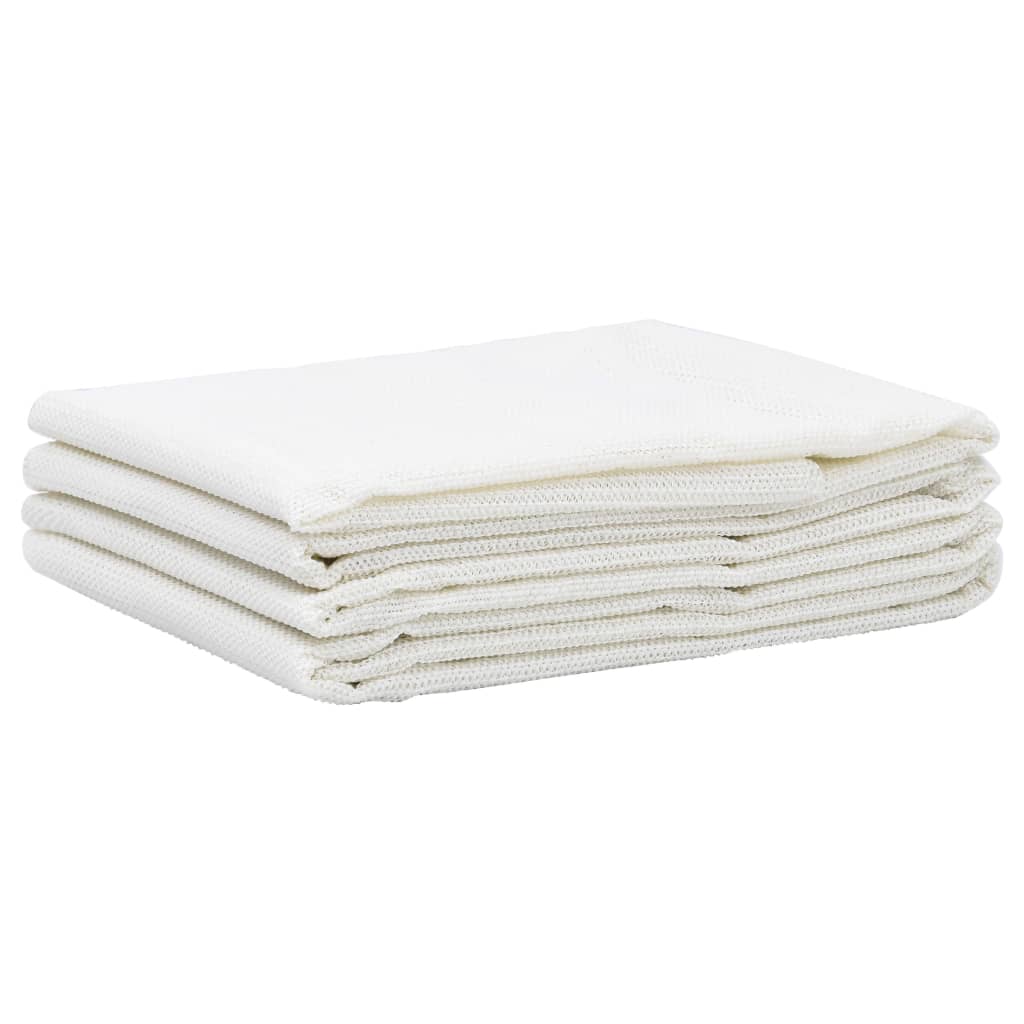 Tapis de tente 100x1000 cm Blanc Accessoires de tente vidaXL