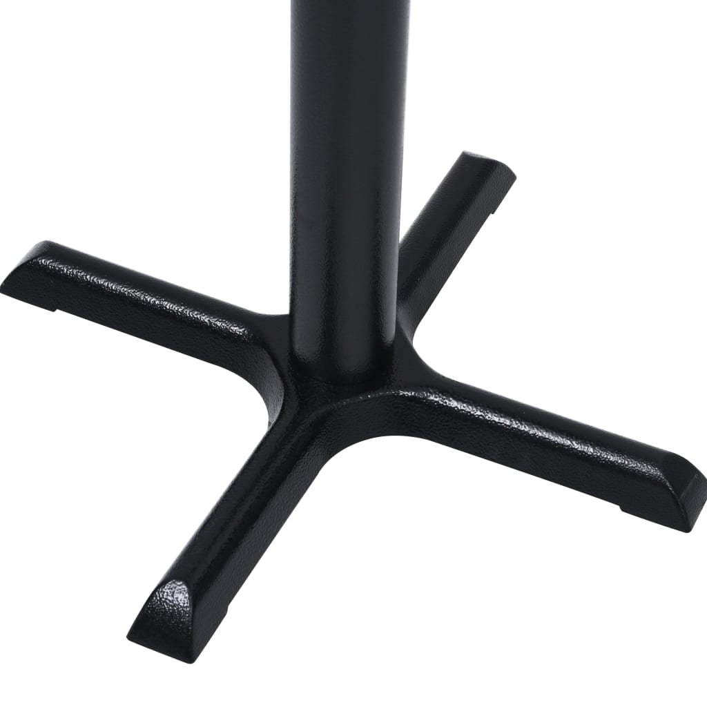 Pied de table de bistro noir 56x56x72 cm fonte