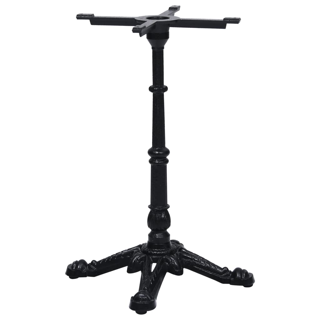 Pied de table de bistro noir 52x52x72 cm fonte