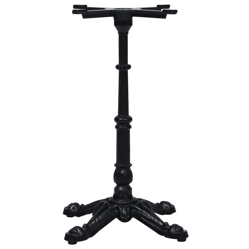 Pied de table de bistro noir 52x52x72 cm fonte