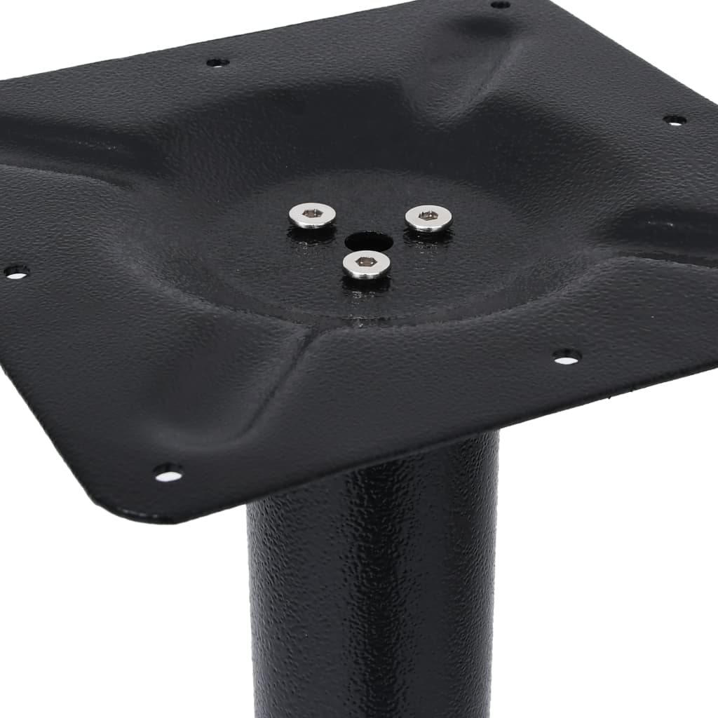 Pied de table de bistro noir 52x52x108 cm fonte