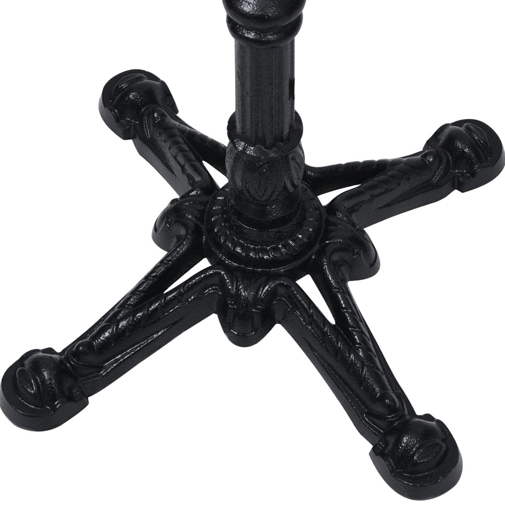 Pied de table de bistro noir 52x52x108 cm fonte