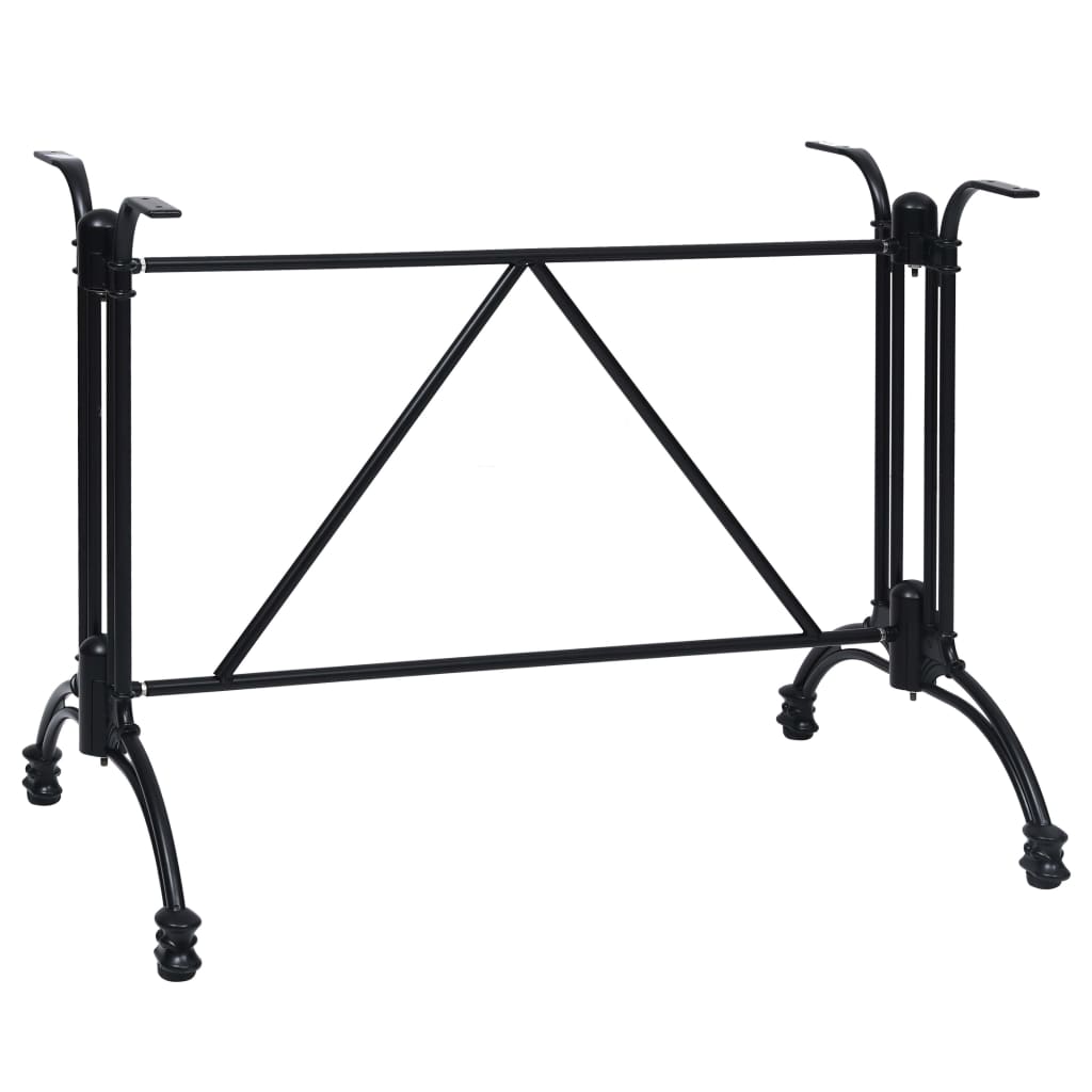 Pied de table de bistro Noir 93x60x72 cm Aluminium coulé Pieds de table vidaXL