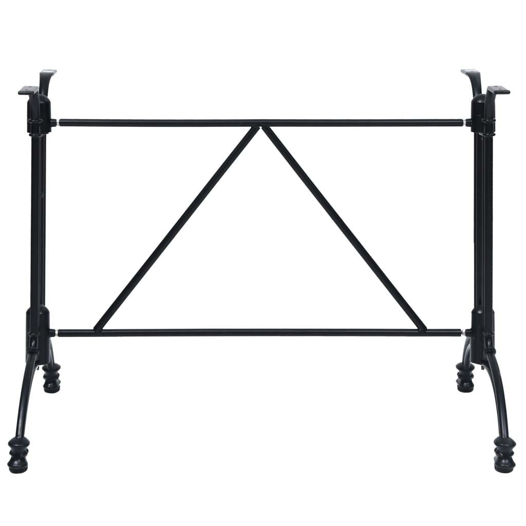 Pied de table de bistro Noir 93x60x72 cm Aluminium coulé - XIOS