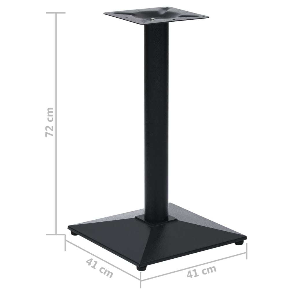 Pied de table de bistro noir 41x41x72 cm fonte - XIOS