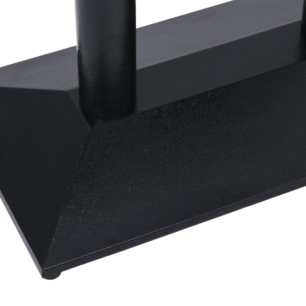 Pied de table de bistro noir 70x40x72 cm fonte - XIOS