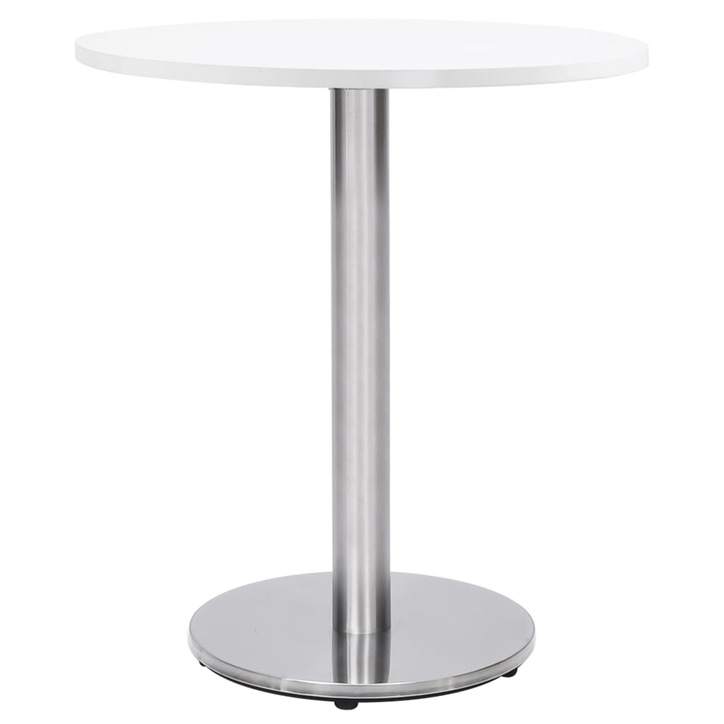 Pied de table de bistro argenté Ø45x72 cm acier inoxydable