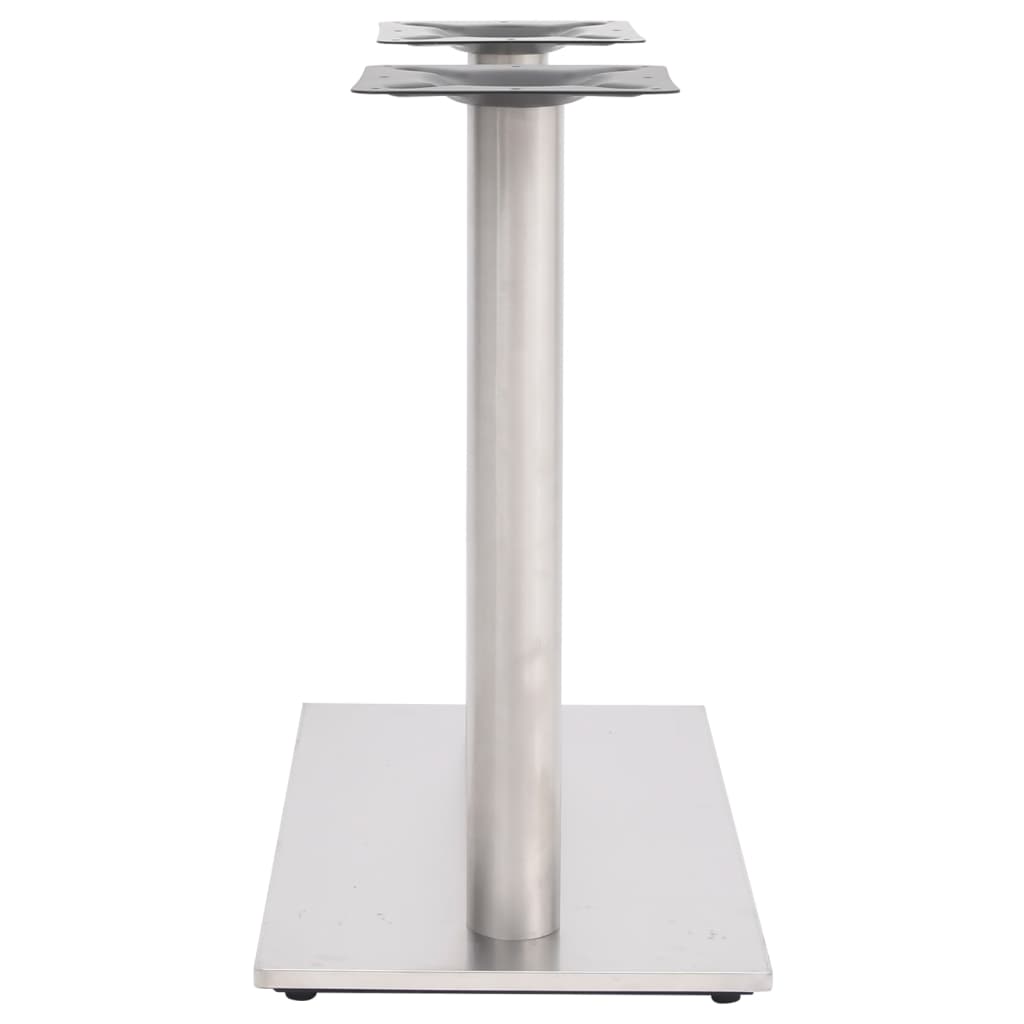 Pied de table de bistro Argenté 70x40x72 cm Acier inoxydable - XIOS