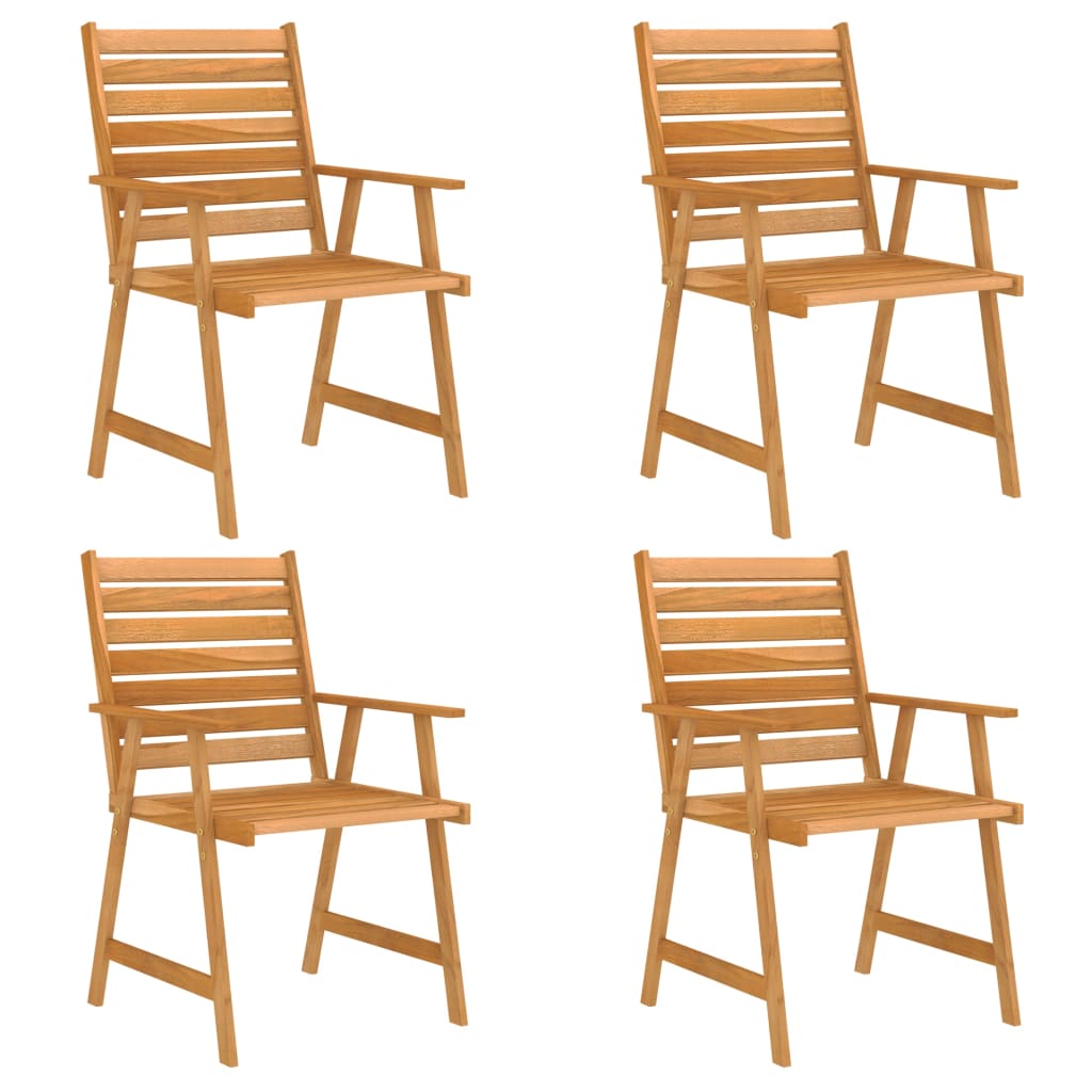 Ensemble à manger de jardin 5 pcs Bois d'acacia solide