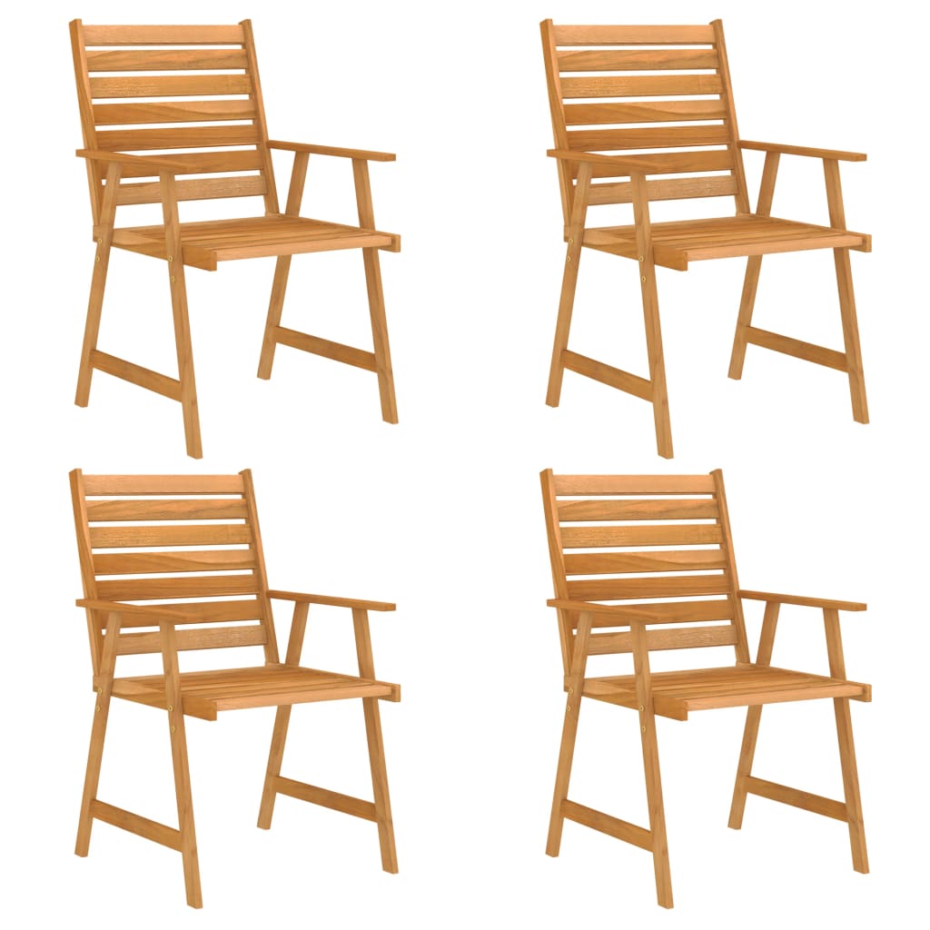 Ensemble à manger de jardin 5 pcs Bois d'acacia solide