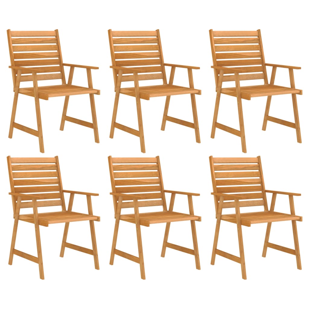 Ensemble à manger de jardin 7 pcs Bois d'acacia solide