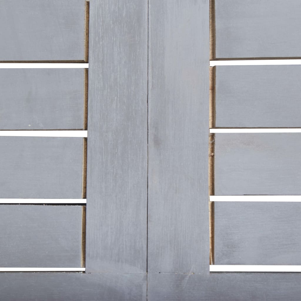 Ensemble à manger de jardin 5 pcs Bois d'acacia massif Gris