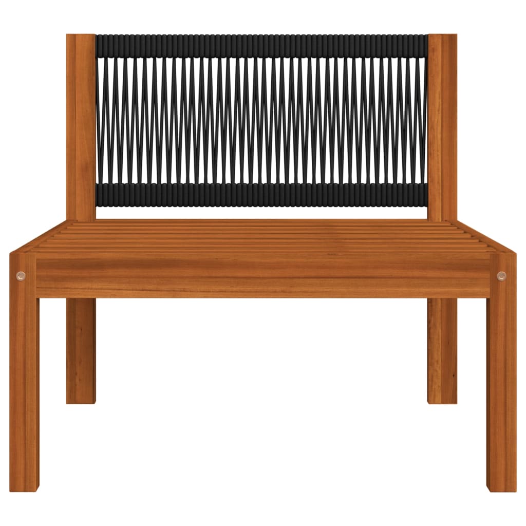 Salon de jardin 5 pièces avec coussins Crème 63 x 63 cm