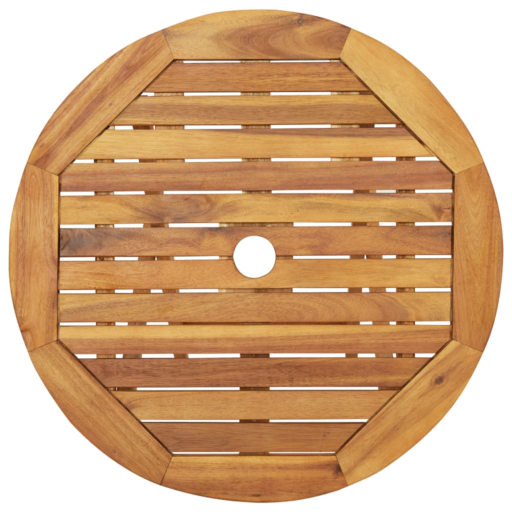 Ensemble à manger de jardin pliable 3 pcs Bois d'acacia solide