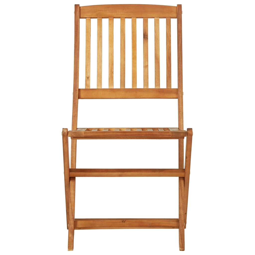 Ensemble à manger de jardin pliable 3 pcs Bois d'acacia solide