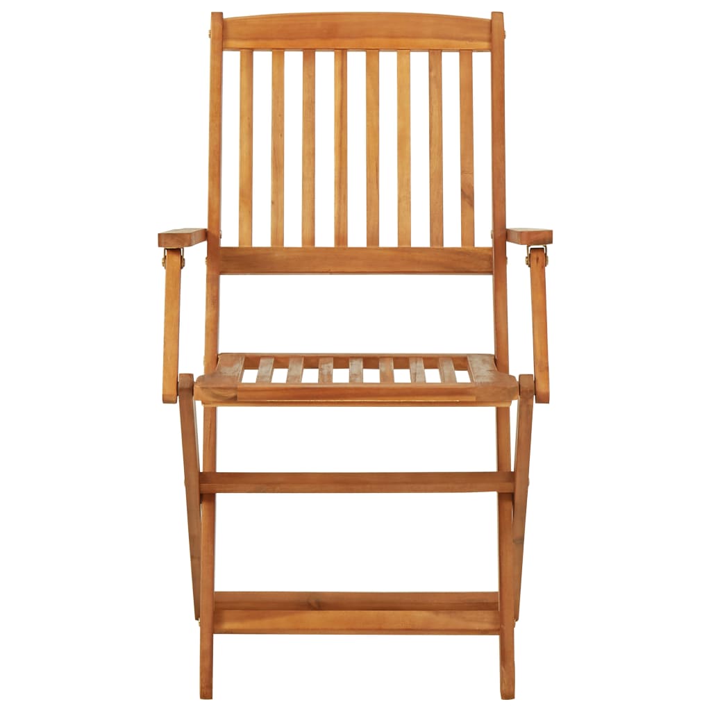 Ensemble à manger de jardin pliable 3 pcs Bois d'acacia solide