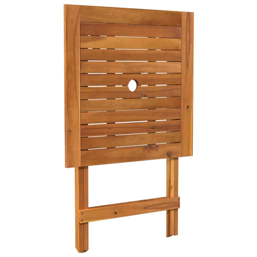 Ensemble à manger de jardin pliable 3 pcs Bois d'acacia solide