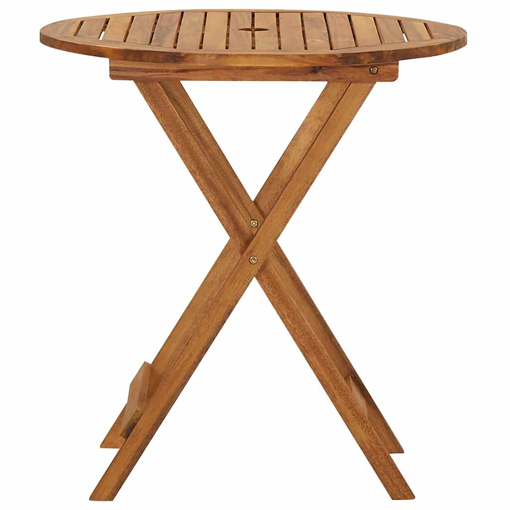 Ensemble à manger de jardin pliable 3 pcs Bois d'acacia solide