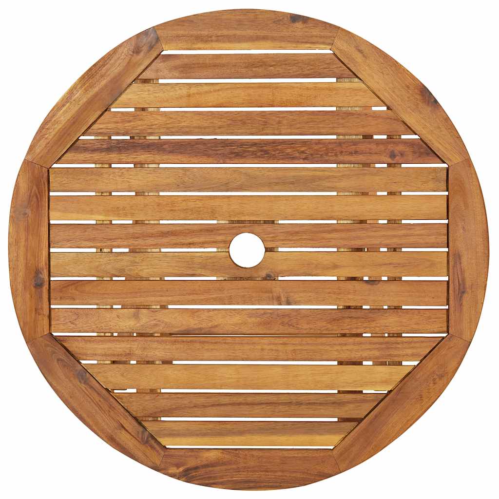 Ensemble à manger de jardin pliable 3 pcs Bois d'acacia solide