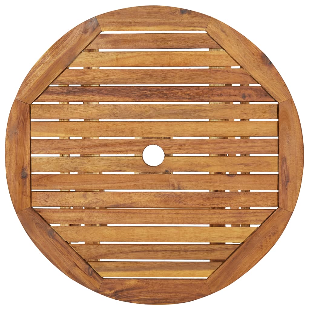 Ensemble à manger de jardin pliable 3 pcs Bois d'acacia solide