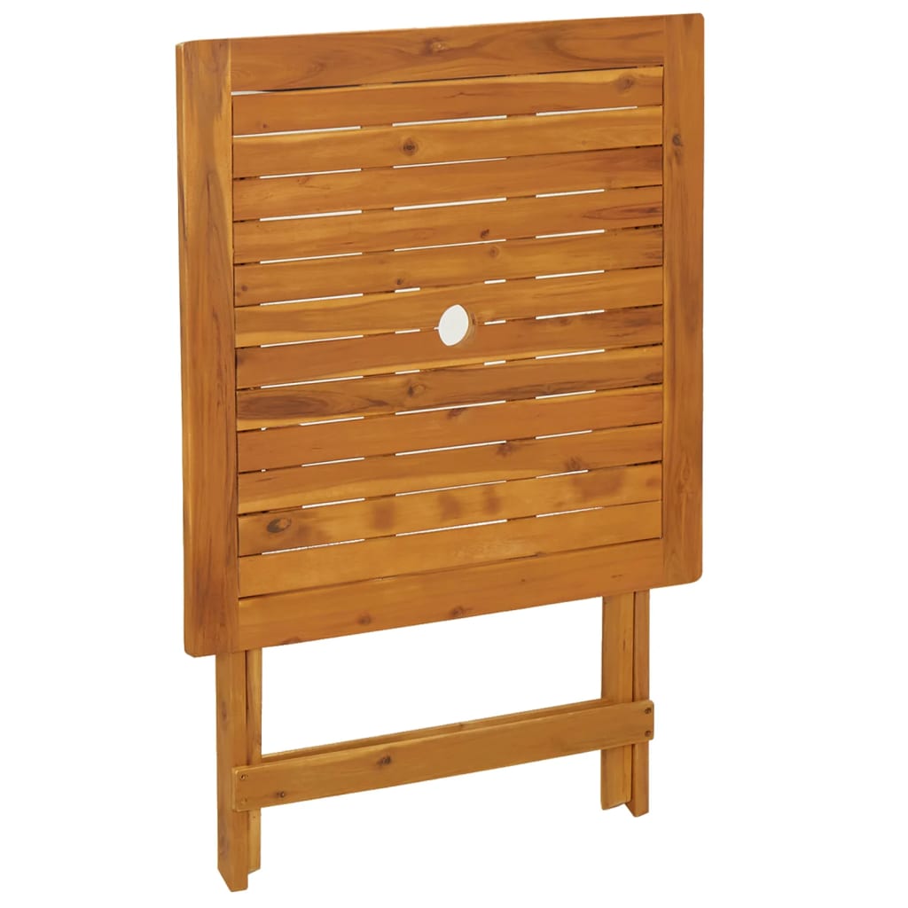 Ensemble à manger de jardin pliable 3 pcs Bois d'acacia solide
