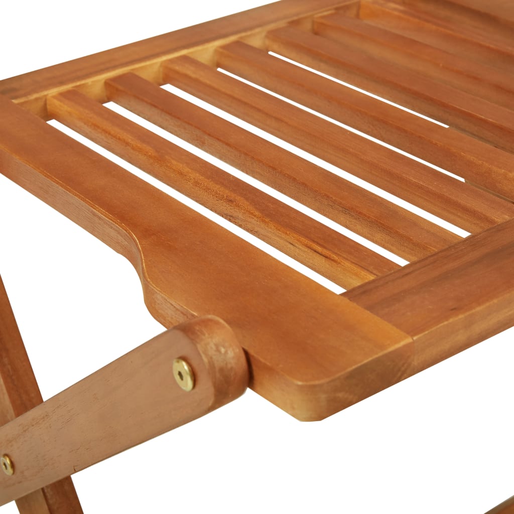 Ensemble à manger de jardin pliable 3 pcs Bois d'acacia solide