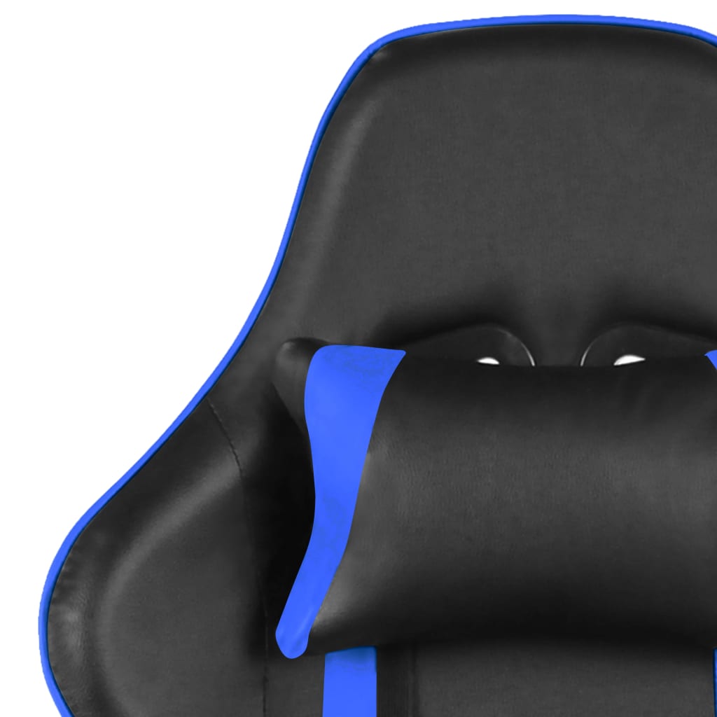 Chaise de jeu pivotante avec repose-pied Bleu PVC - XIOS