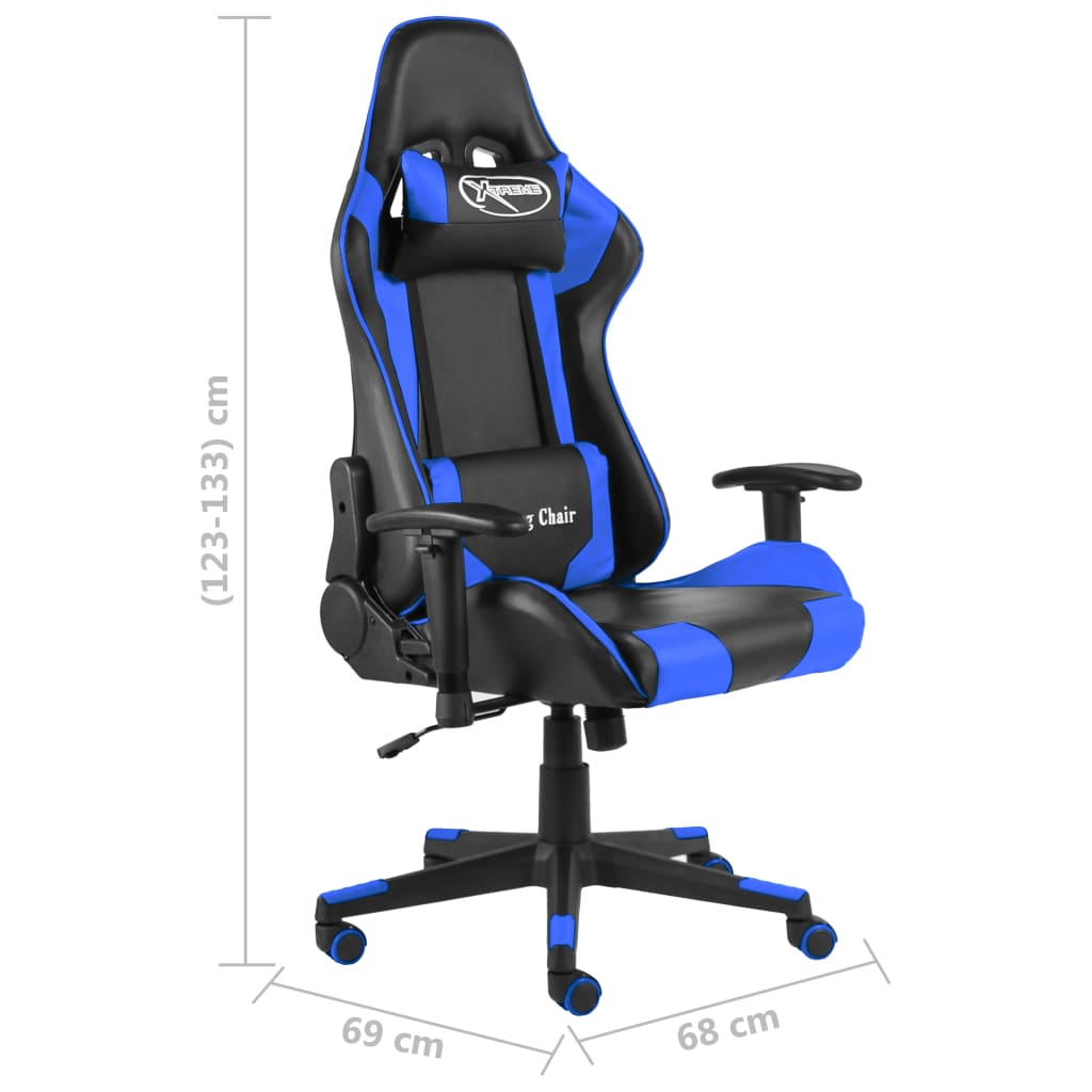 Chaise de jeu pivotante Bleu PVC - XIOS
