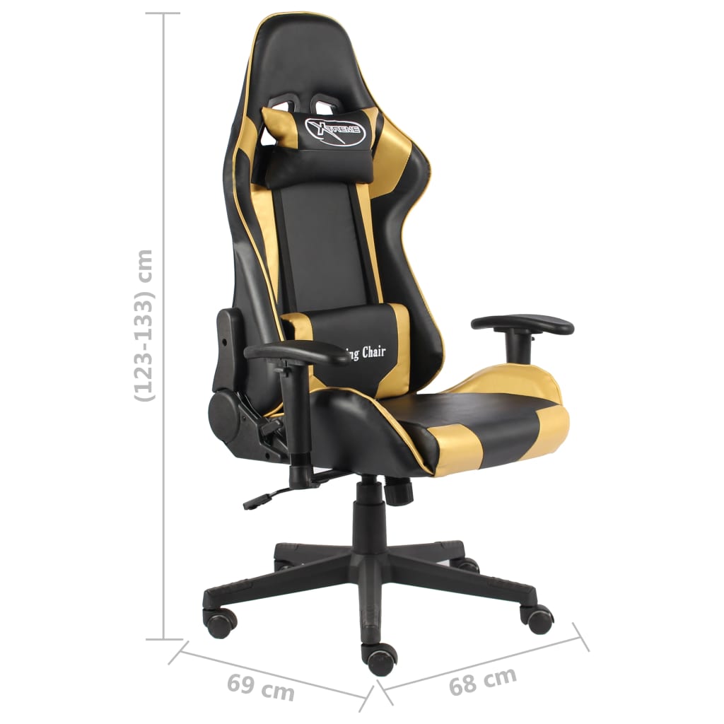 Chaise de jeu pivotante Doré PVC - XIOS