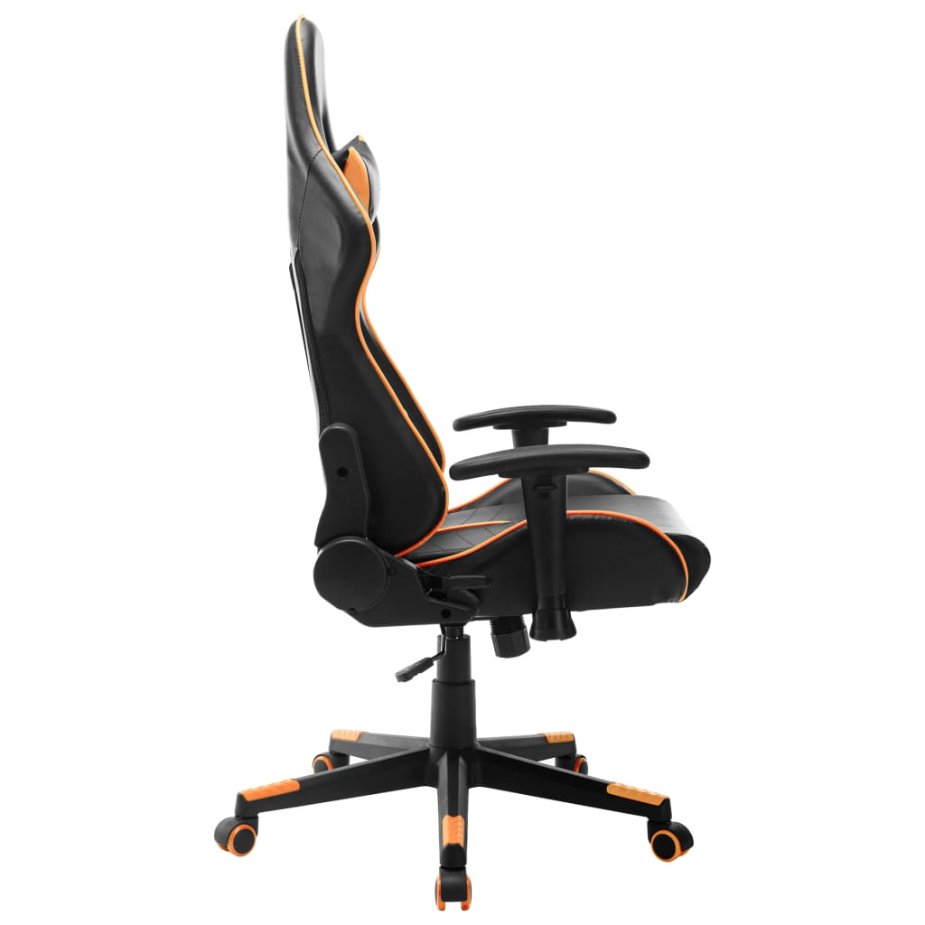 Chaise de jeu Noir et orange Cuir artificiel - XIOS