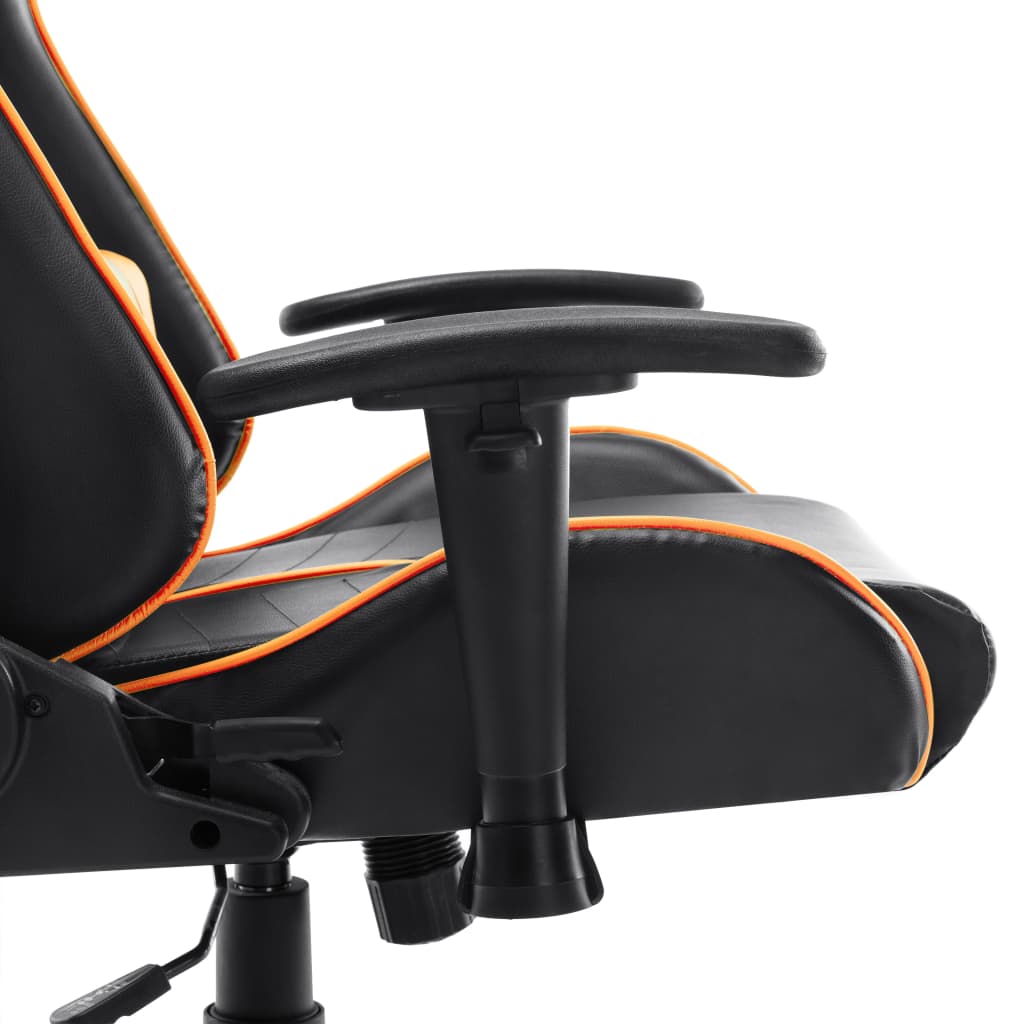 Chaise de jeu Noir et orange Cuir artificiel - XIOS