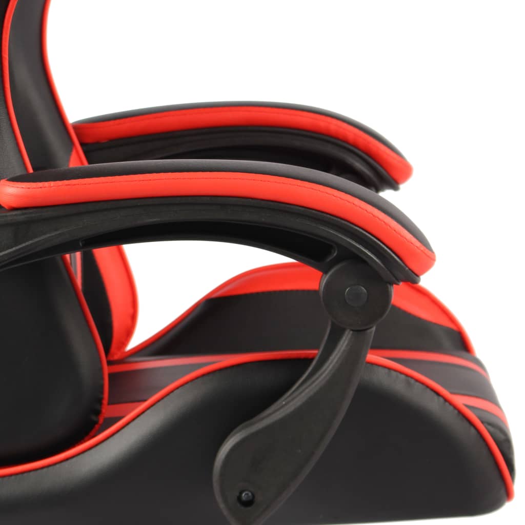 Fauteuil de jeux vidéo Noir et rouge Similicuir