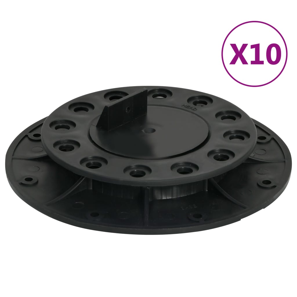 Pieds de terrasse réglables 10 pcs 20-30 mm Tapis & revêtements de sol vidaXL