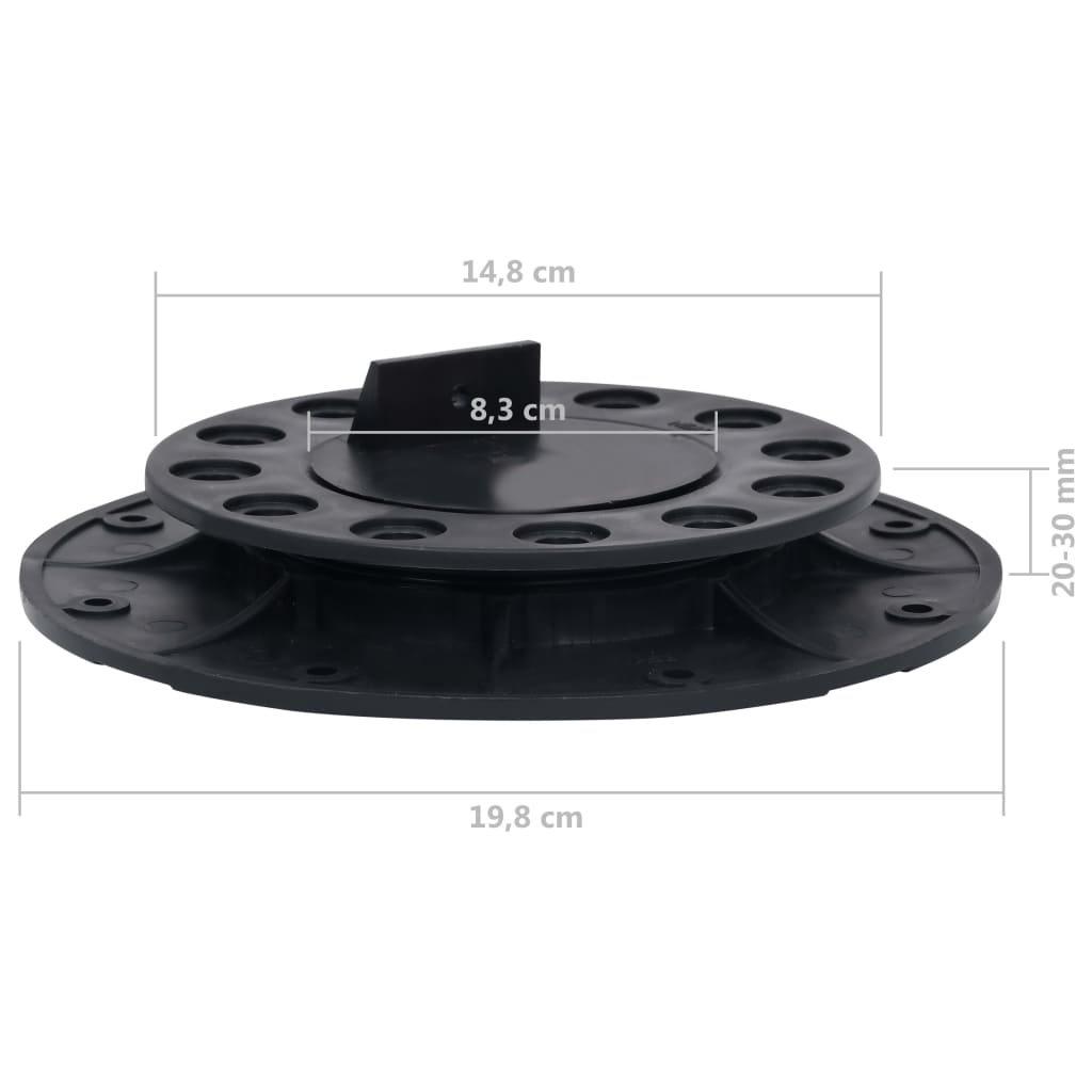Pieds de terrasse réglables 10 pcs 20-30 mm Tapis & revêtements de sol vidaXL