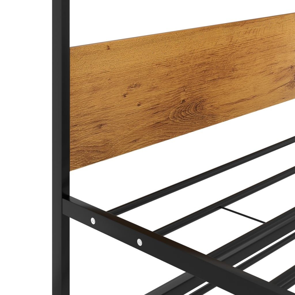 Cadre de lit extensible sans matelas Noir Métal 90x200 cm - XIOS