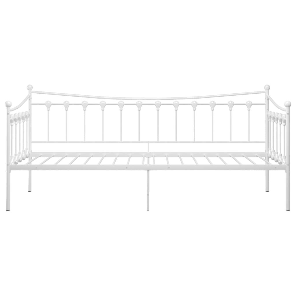 Cadre de canapé-lit sans matelas blanc métal 90x200 cm - XIOS