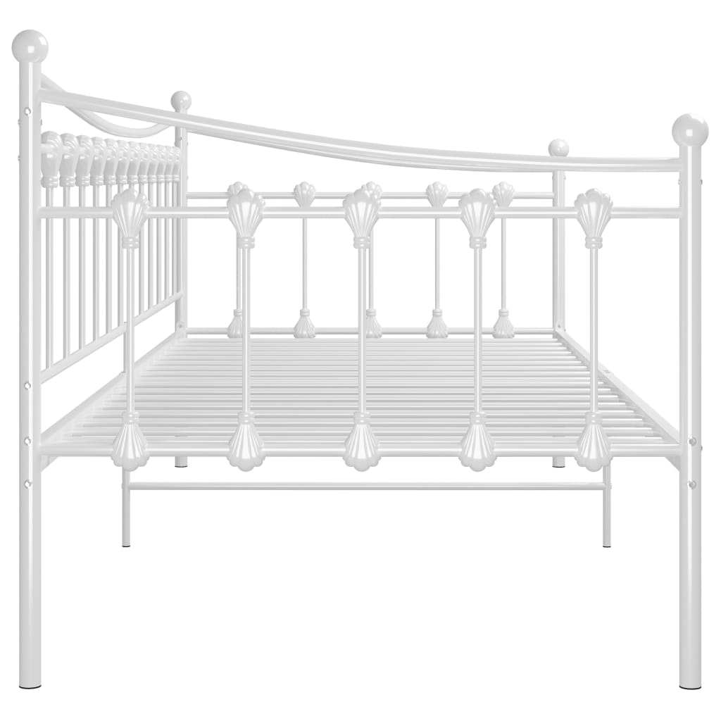Cadre de canapé-lit sans matelas blanc métal 90x200 cm - XIOS