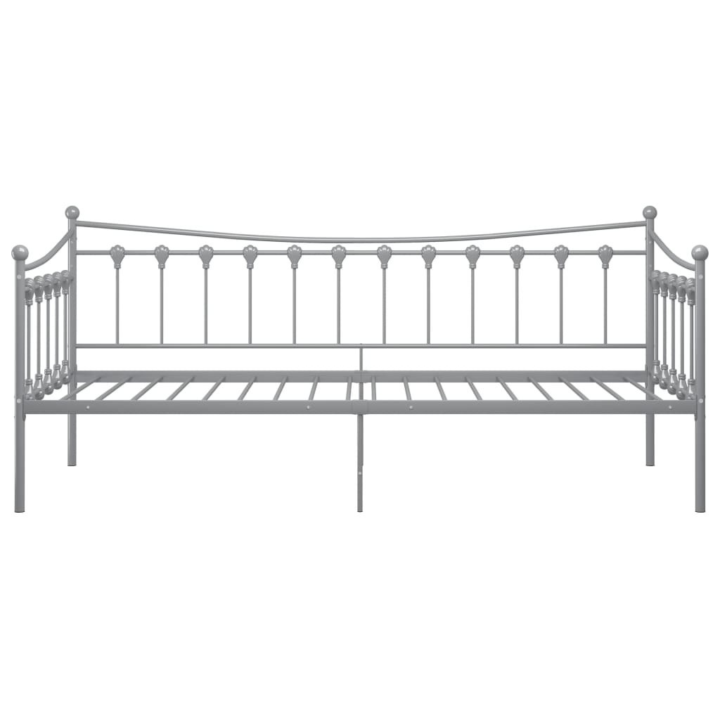 Cadre de canapé-lit sans matelas gris métal 90x200 cm - XIOS