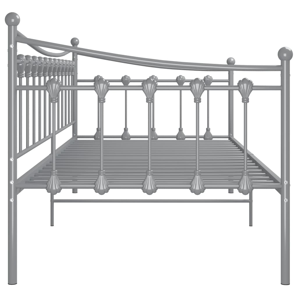 Cadre de canapé-lit sans matelas gris métal 90x200 cm - XIOS