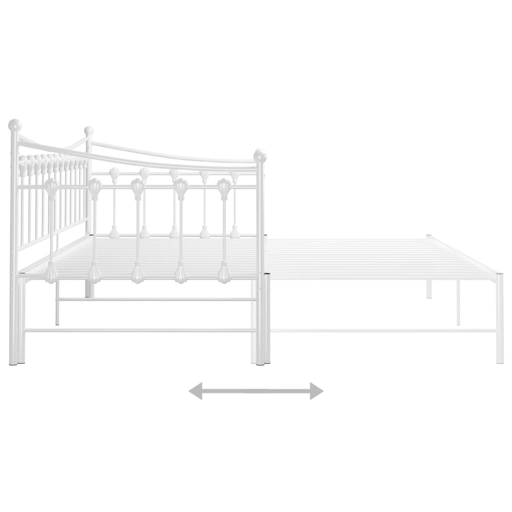Cadre de canapé-lit extensible sans matelas blanc 90x200 cm - XIOS