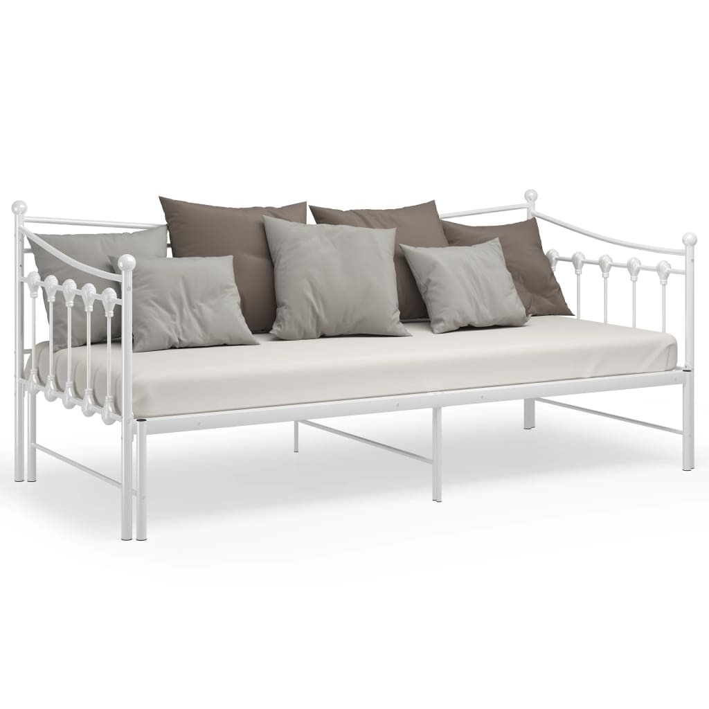 Cadre de canapé-lit extensible sans matelas blanc 90x200 cm - XIOS